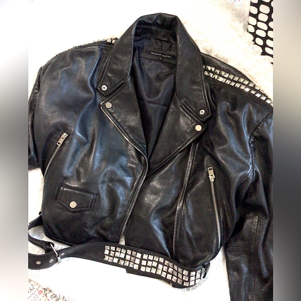 Wilsons studded leather jacket